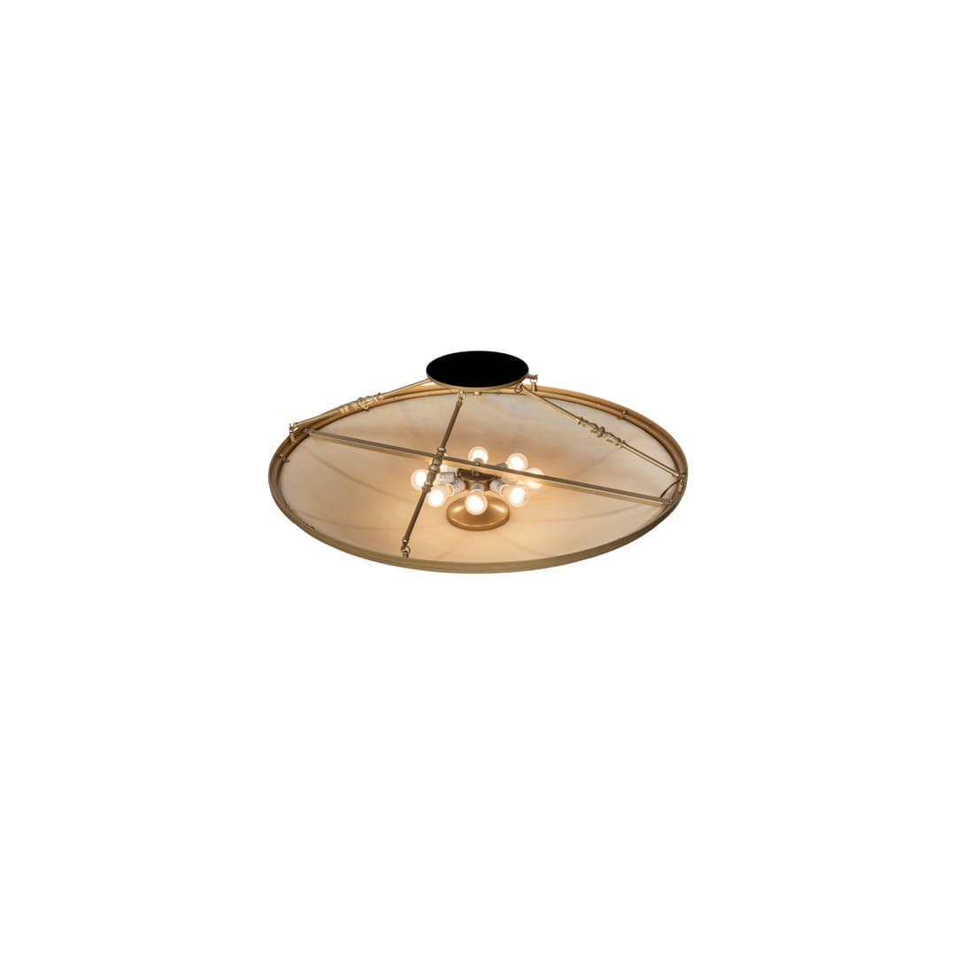 Commerce 8 Light 45" Wide Semi-Flush Bowl Ceiling Fixture