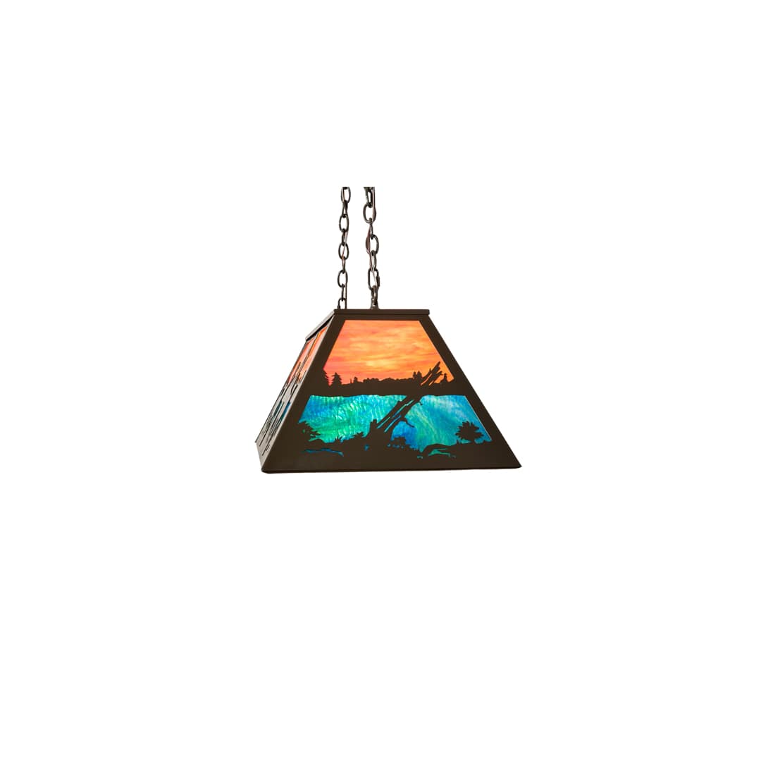 6 Light 40" Wide Billiard Linear Pendant