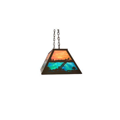 6 Light 40" Wide Billiard Linear Pendant