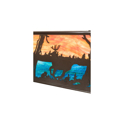 6 Light 40" Wide Billiard Linear Pendant