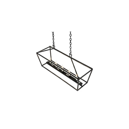 5 Light 41" Wide Taper Candle Linear Pendant