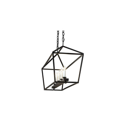 5 Light 41" Wide Taper Candle Linear Pendant