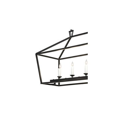 5 Light 41" Wide Taper Candle Linear Pendant