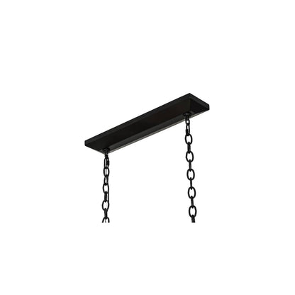 5 Light 41" Wide Taper Candle Linear Pendant