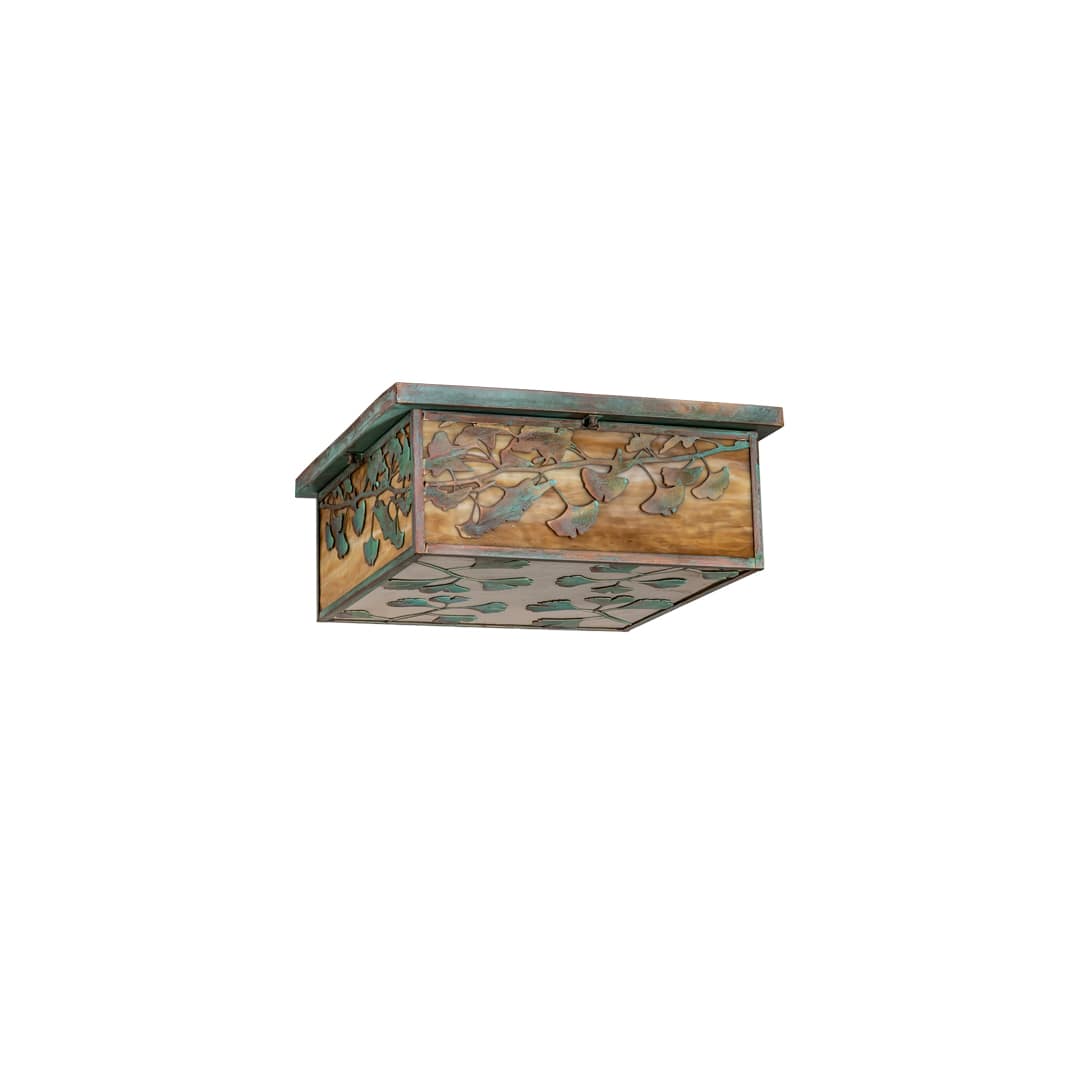 Hyde Park Ginkgo 6 Light 28" Wide Flush Mount Square Ceiling Fixture
