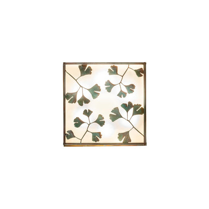 Hyde Park Ginkgo 6 Light 28" Wide Flush Mount Square Ceiling Fixture