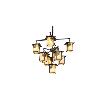 Seneca Winter Pine 9 Light 34" Wide Chandelier