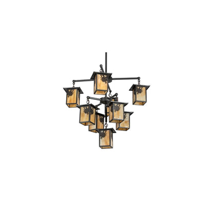 Seneca Winter Pine 9 Light 34" Wide Chandelier