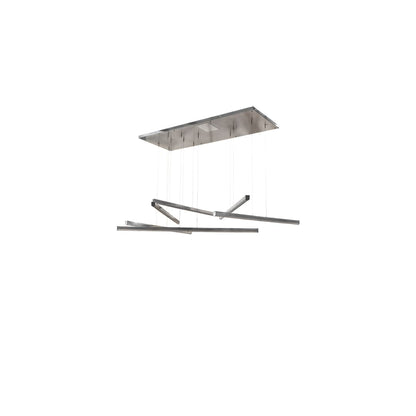 6 Light 93" Wide Abstract Multi Light Pendant