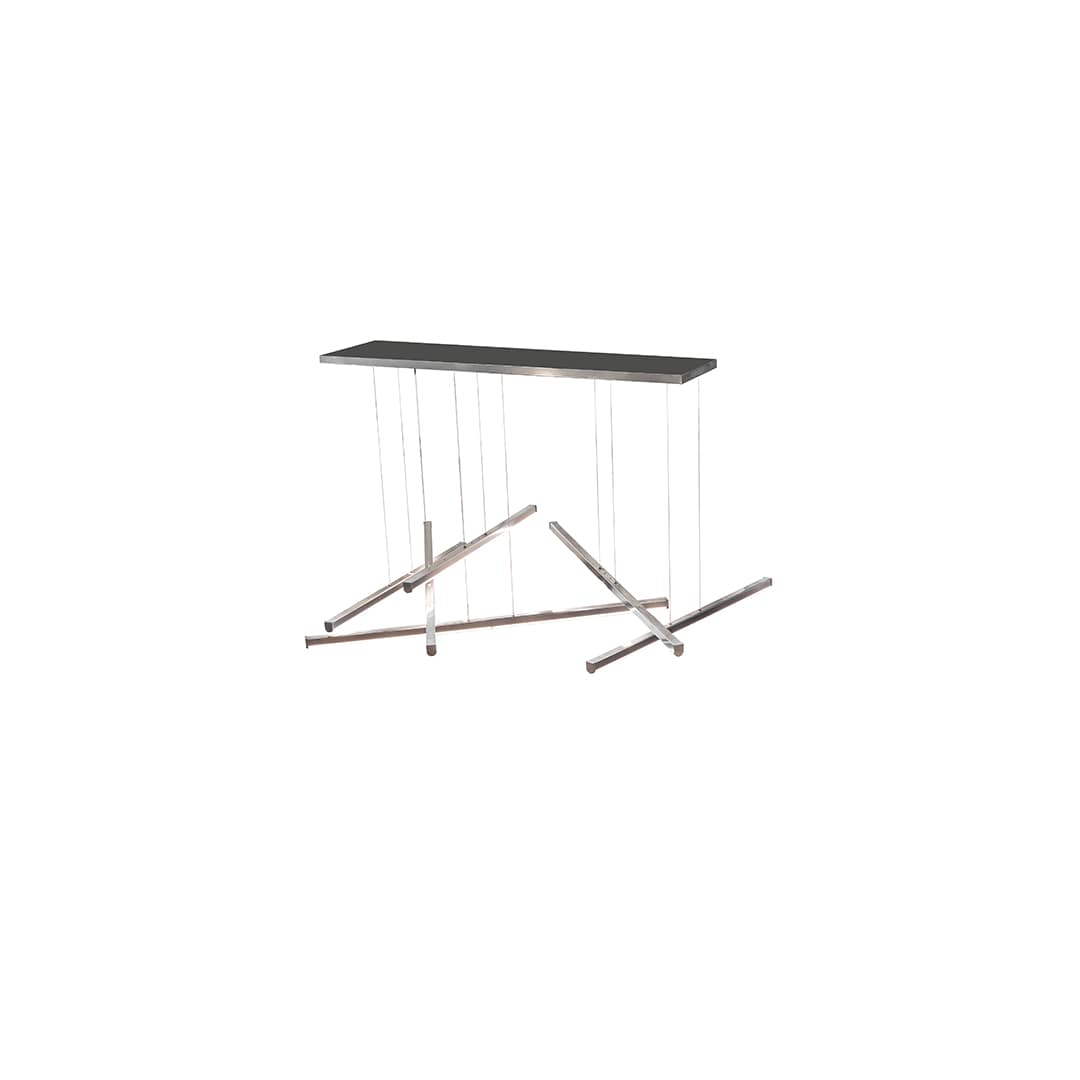 6 Light 93" Wide Abstract Multi Light Pendant