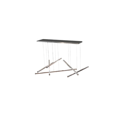 6 Light 93" Wide Abstract Multi Light Pendant