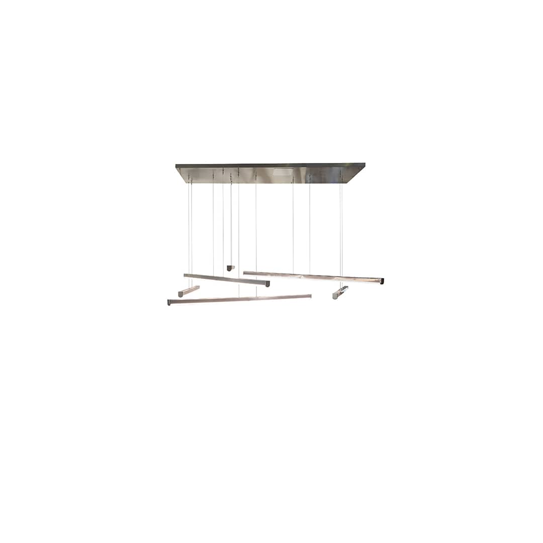 6 Light 93" Wide Abstract Multi Light Pendant