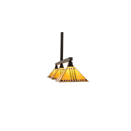 3 Light 62" Wide Linear Pendant