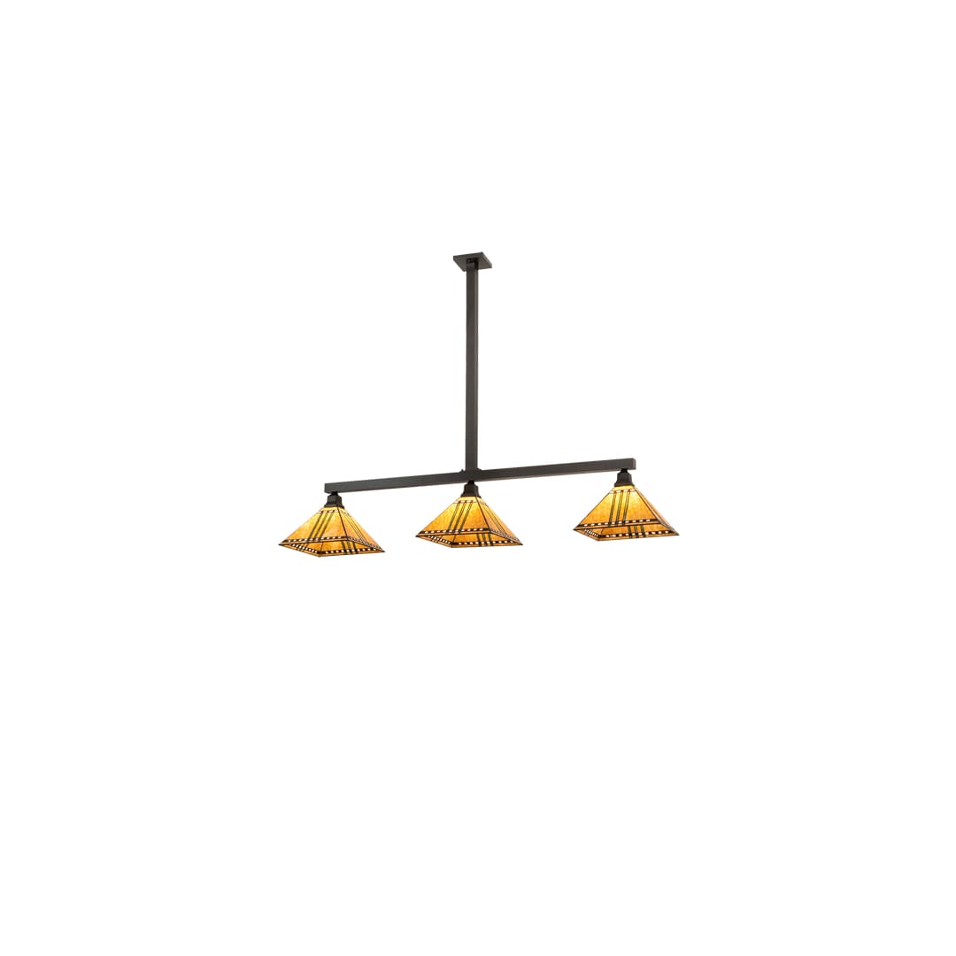 3 Light 62" Wide Linear Pendant