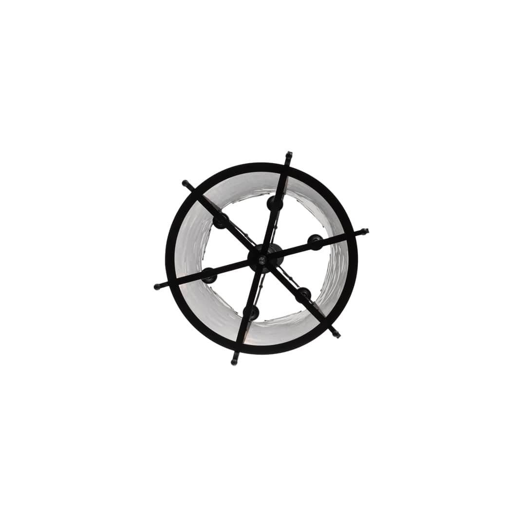 6 Light 24" Wide Taper Candle Pendant