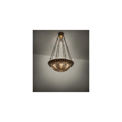 Fleur-de-lis 4 Light 28" Wide Pendant