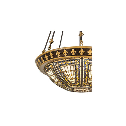 Fleur-de-lis 4 Light 28" Wide Pendant