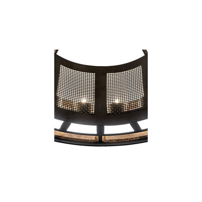 Smythe Craftsman 16 Light 30" Wide Semi-Flush Drum Ceiling Fixture