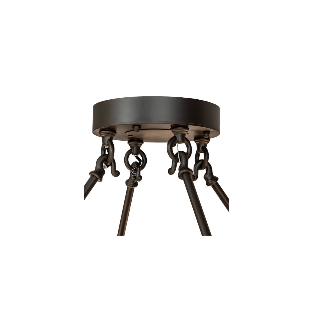 Smythe Craftsman 16 Light 30" Wide Semi-Flush Drum Ceiling Fixture