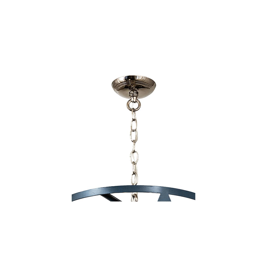 8 Light 18" Wide Taper Candle Pendant