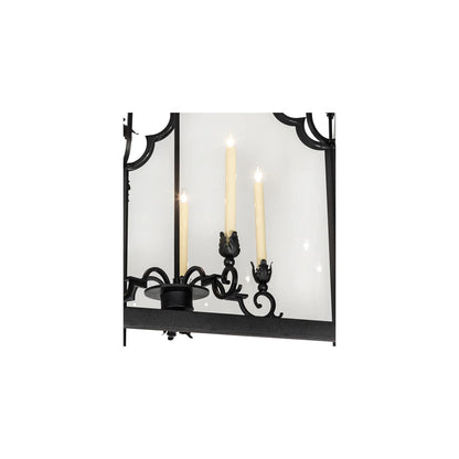 5 Light 46" Wide Taper Candle Pendant