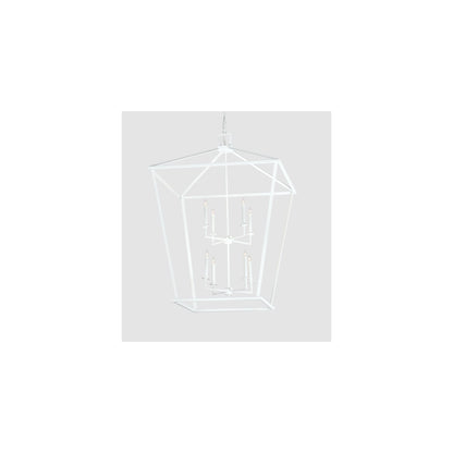 8 Light 51" Wide Taper Candle Pendant