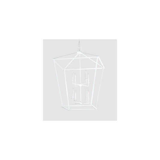 8 Light 51" Wide Taper Candle Pendant