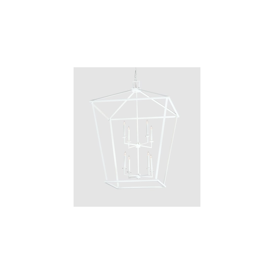 8 Light 51" Wide Taper Candle Pendant