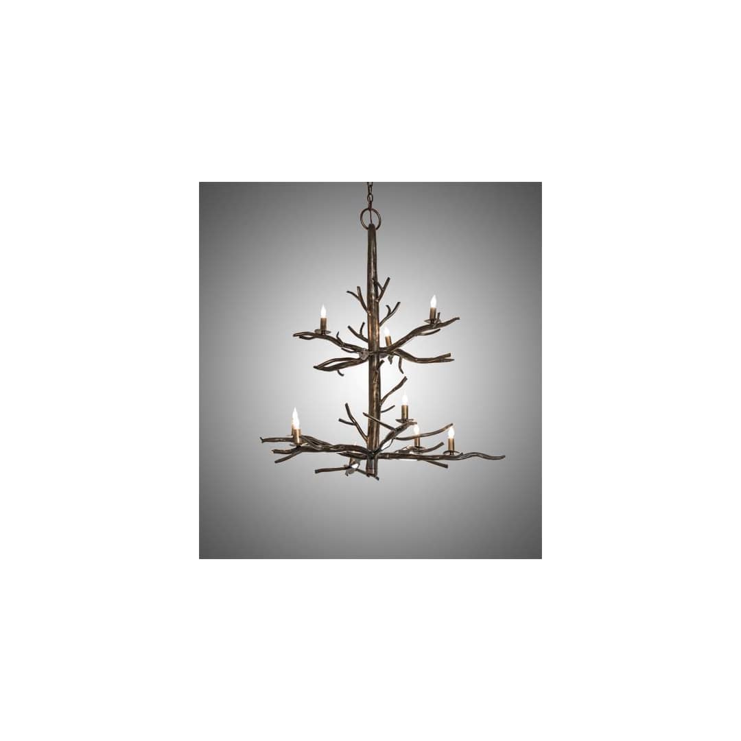 Winter Solstice 9 Light 36" Wide Taper Candle Style Chandelier
