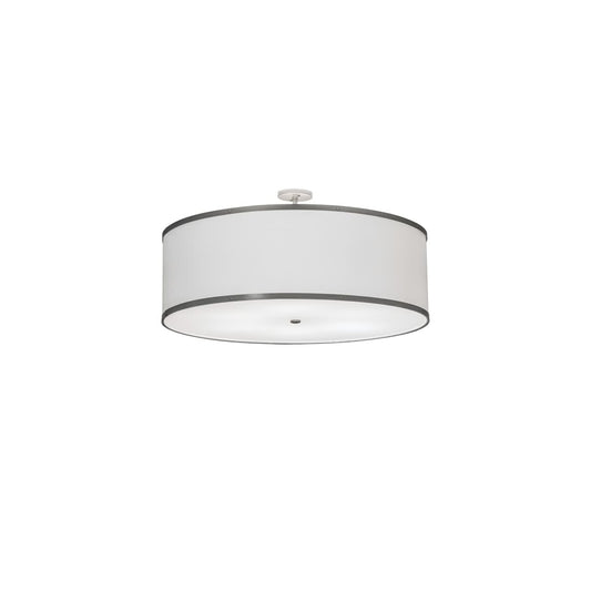Cilindro 6 Light 36" Wide Semi-Flush Drum Ceiling Fixture - Champagne Finish