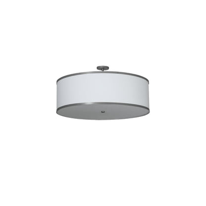 Cilindro 6 Light 36" Wide Semi-Flush Drum Ceiling Fixture - Champagne Finish