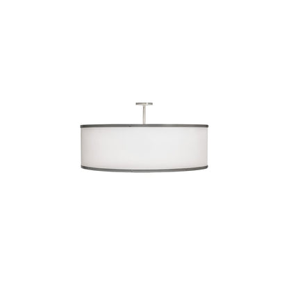 Cilindro 6 Light 36" Wide Semi-Flush Drum Ceiling Fixture - Champagne Finish