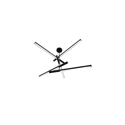 5 Light 94" Wide Abstract Pendant