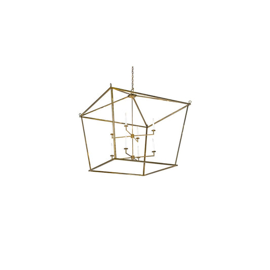 8 Light 71" Wide Taper Candle Pendant