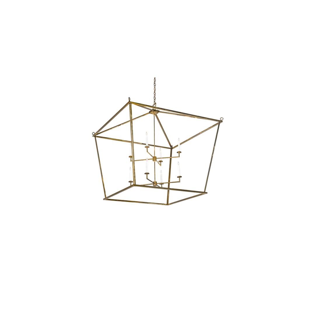 8 Light 71" Wide Taper Candle Pendant