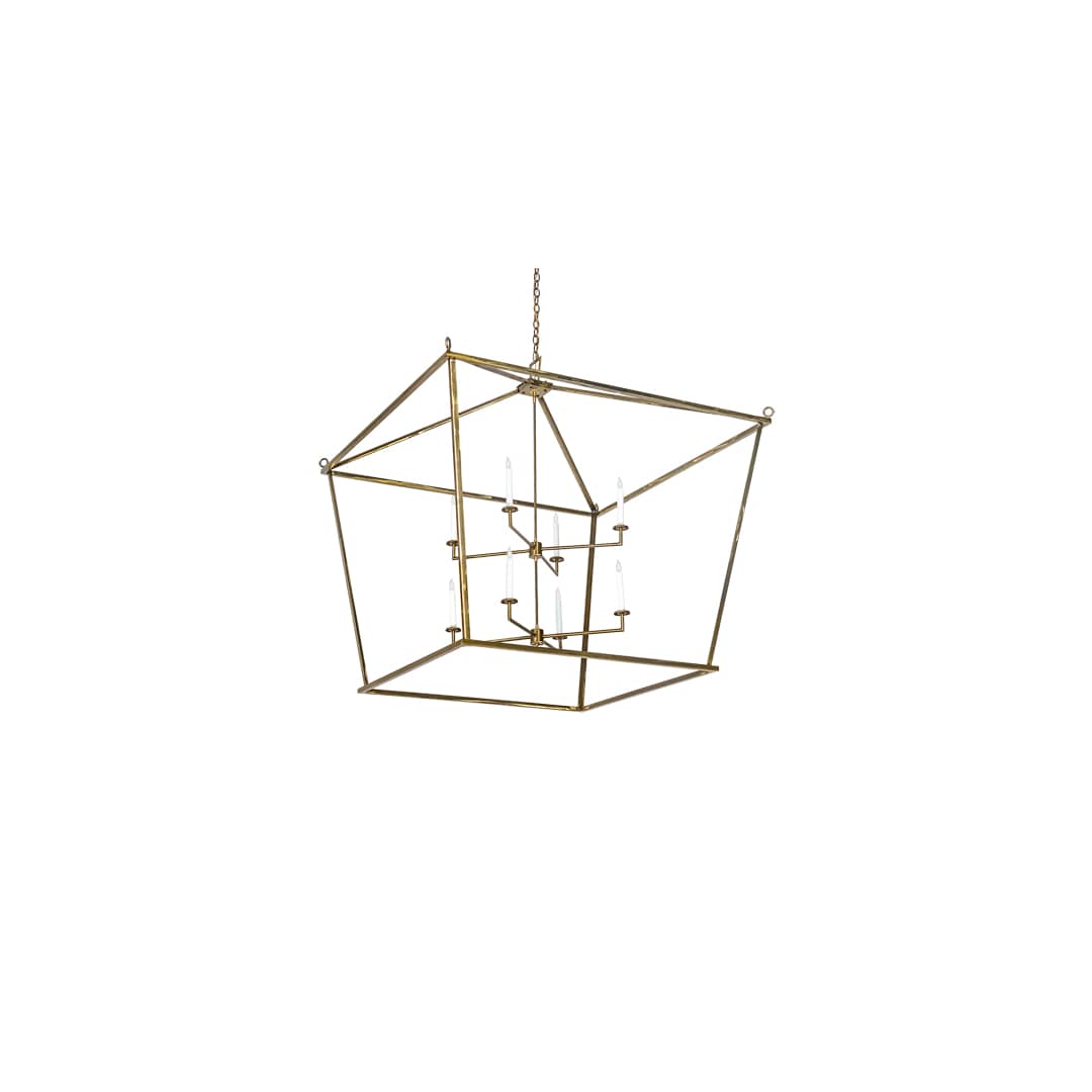 8 Light 71" Wide Taper Candle Pendant