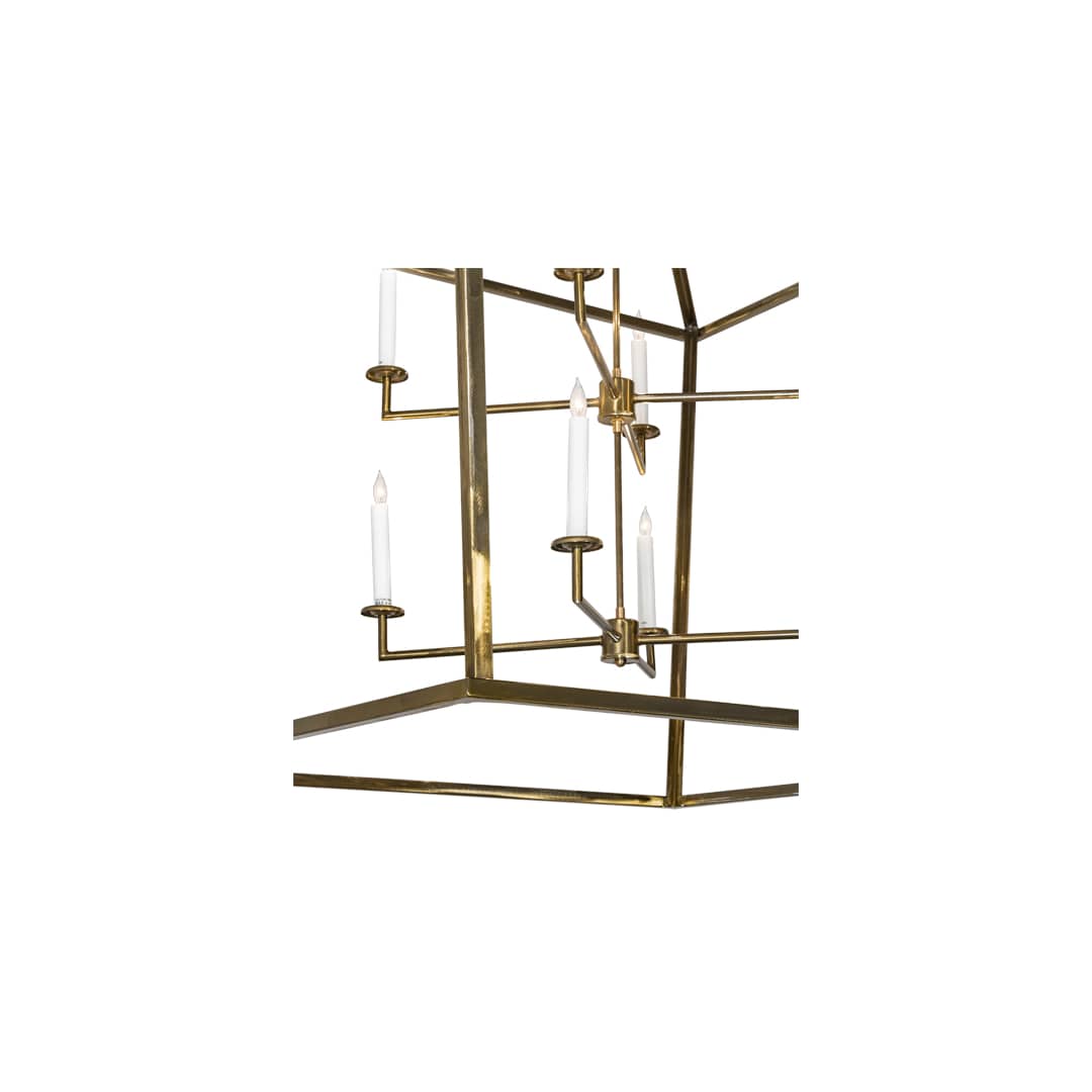 8 Light 71" Wide Taper Candle Pendant