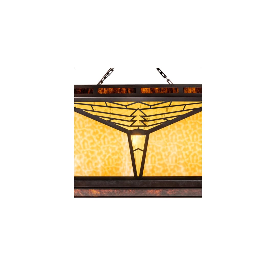 Nuevo Mission 9 Light 48" Wide Semi-Flush Linear Ceiling Fixture