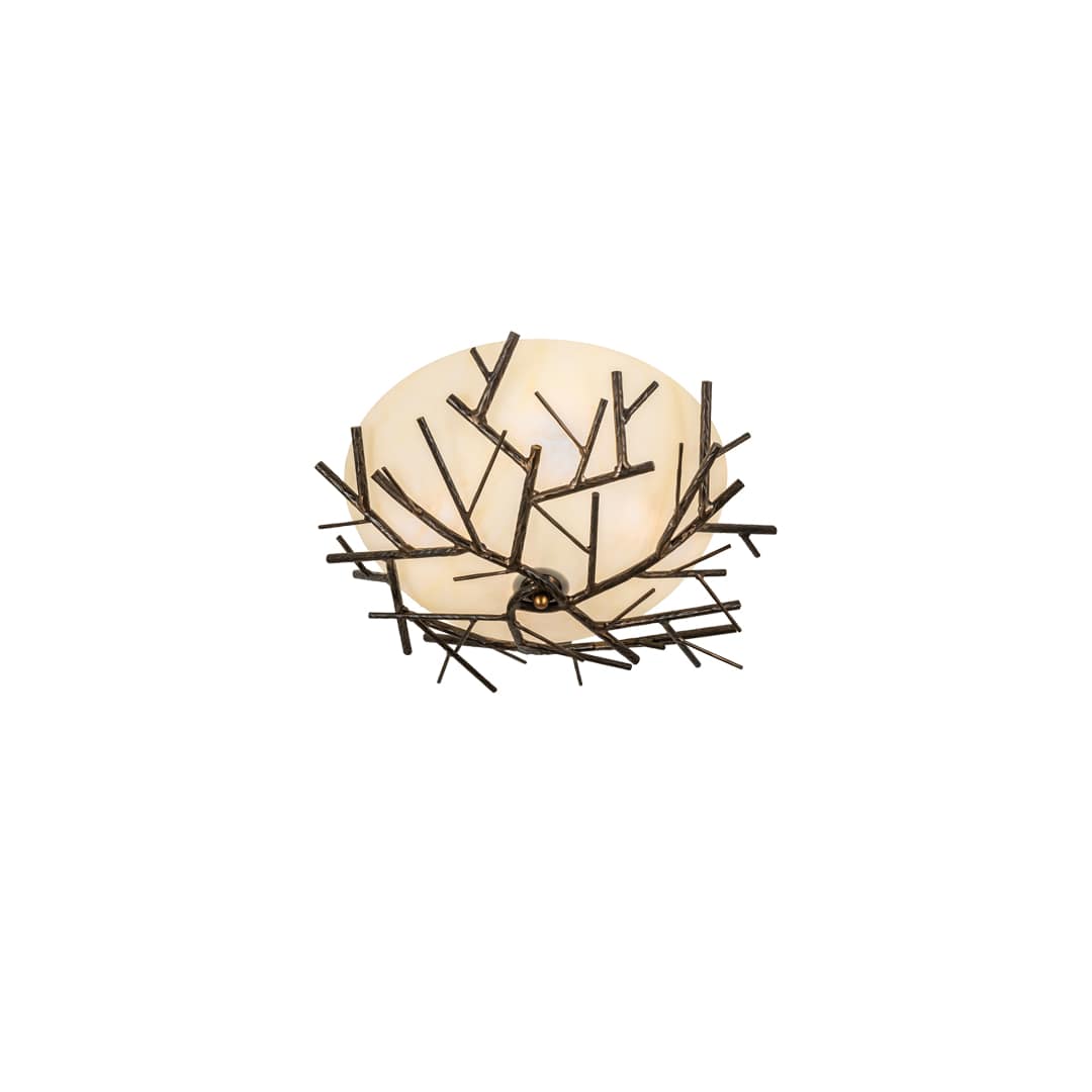 Branches 4 Light 23" Wide Semi-Flush Bowl Ceiling Fixture