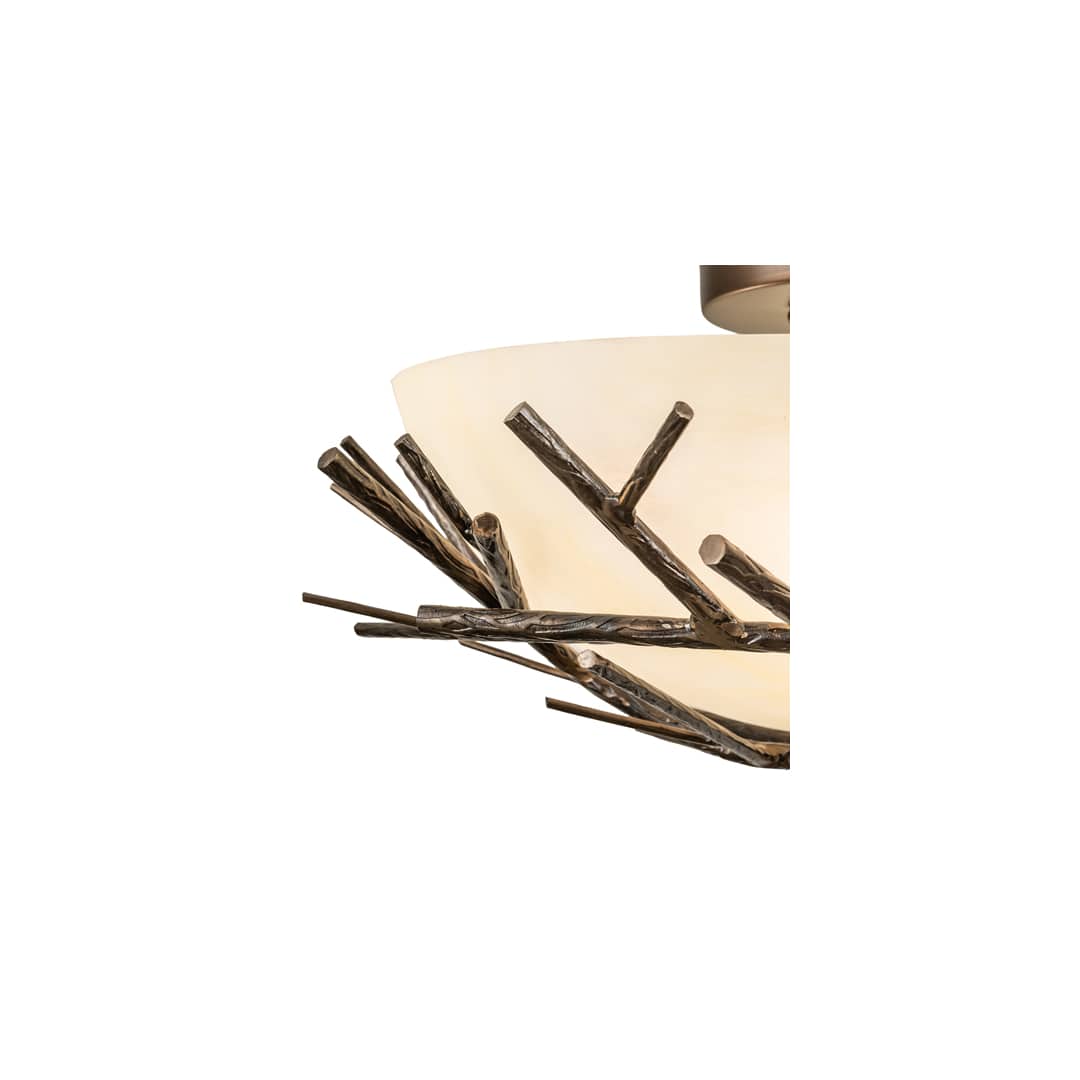 Branches 4 Light 23" Wide Semi-Flush Bowl Ceiling Fixture