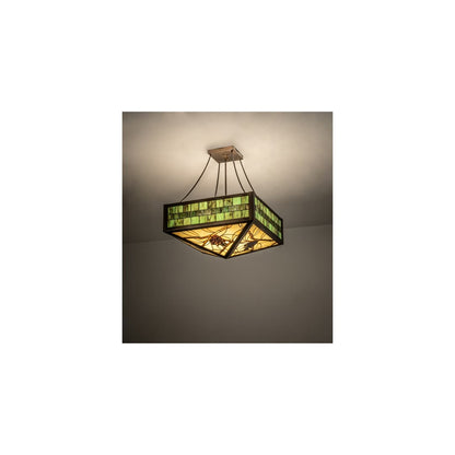 Pinecone 4 Light 33" Wide Semi-Flush Ceiling Fixture