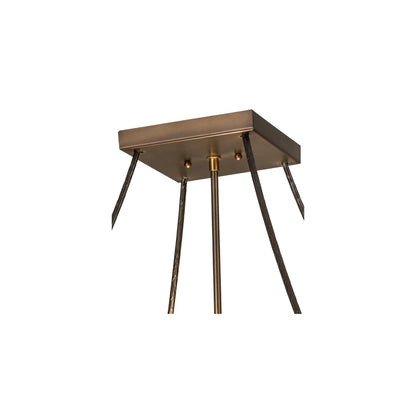 Pinecone 4 Light 33" Wide Semi-Flush Ceiling Fixture