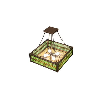 Pinecone 4 Light 33" Wide Semi-Flush Ceiling Fixture