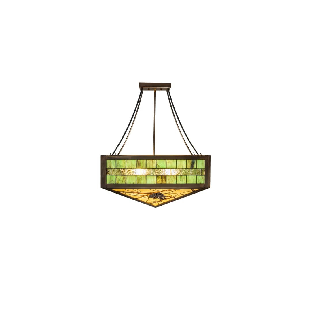 Pinecone 4 Light 33" Wide Semi-Flush Ceiling Fixture