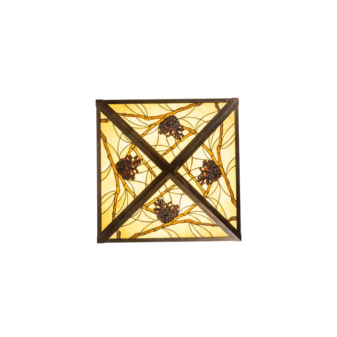 Pinecone 4 Light 33" Wide Semi-Flush Ceiling Fixture