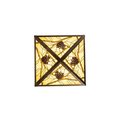 Pinecone 4 Light 33" Wide Semi-Flush Ceiling Fixture