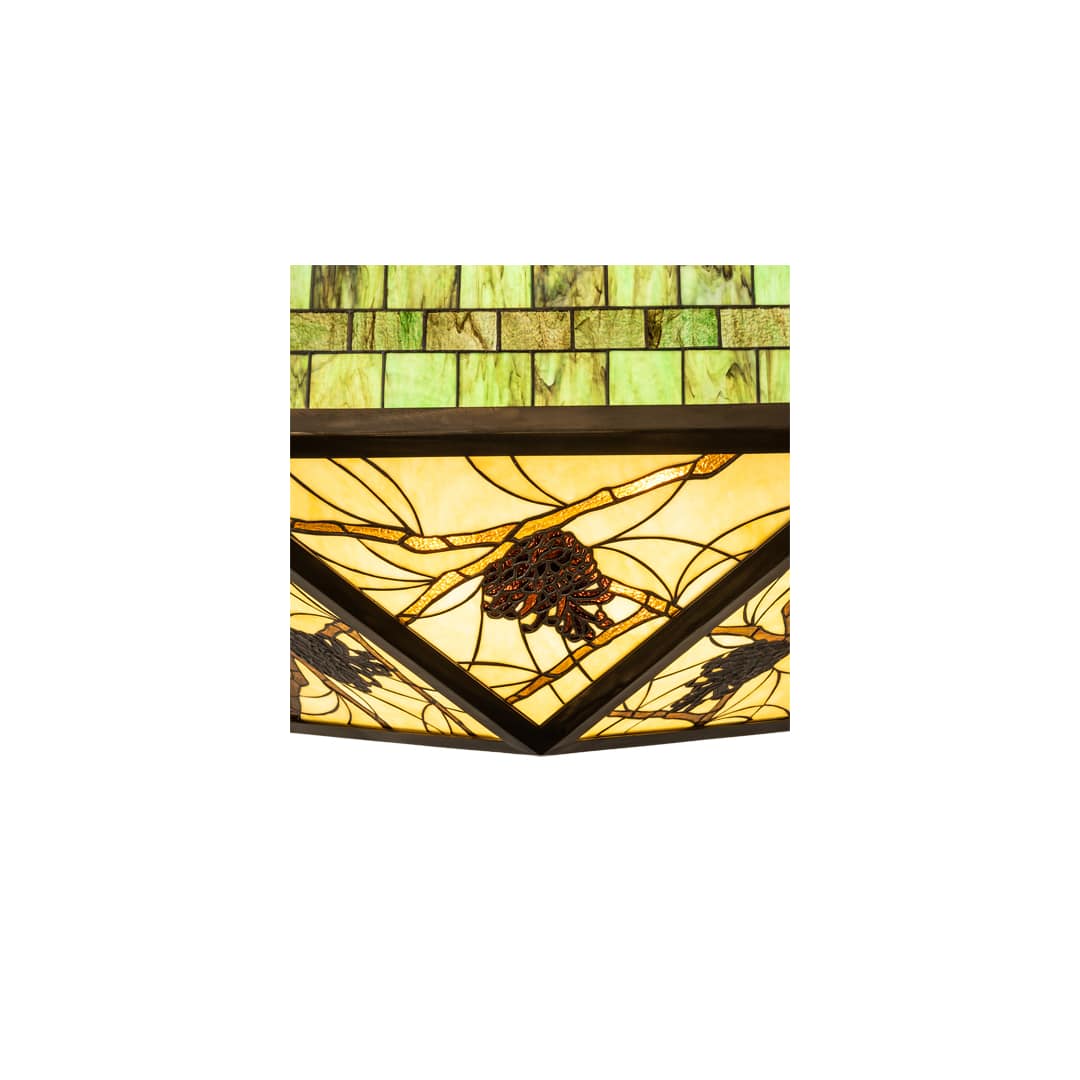 Pinecone 4 Light 33" Wide Semi-Flush Ceiling Fixture