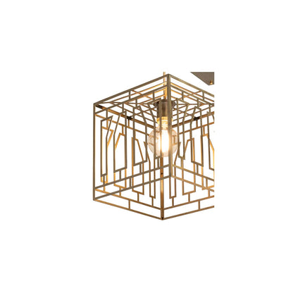 3 Light 32" Wide Abstract Multi Light Pendant