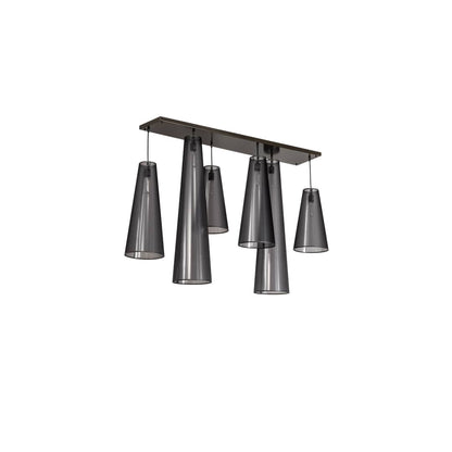 6 Light 13" Wide Multi Light Pendant