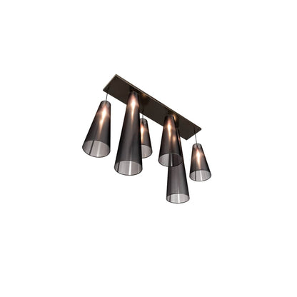 6 Light 13" Wide Multi Light Pendant